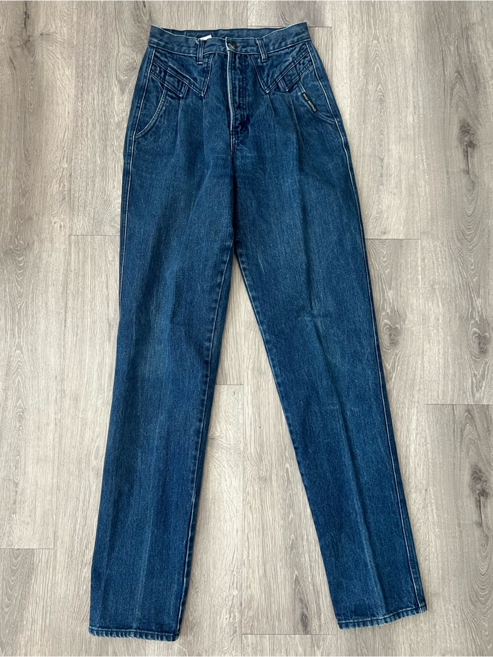 Rocky Mountain High-Rise Straight Leg Jeans in Deep Indigo